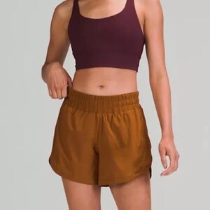 Lululemon Track That Medium Rise Short - Size 8. 5” inseam. Roasted Brown color